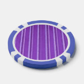 Retro Lavendel Paarse Streep Poker Chips (Enkel)