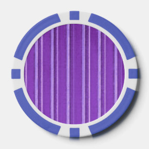 Retro Lavendel Paarse Streep Poker Chips