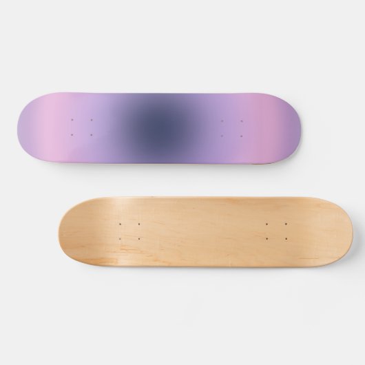 Retro Lavender Paarse gradiënt Persoonlijk Skateboard (Horizontaal)