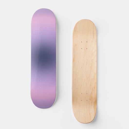 Retro Lavender Paarse gradiënt Persoonlijk Skateboard (Voorkant)