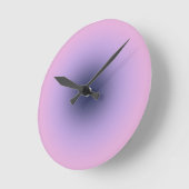 Retro Lavender Paarse gradiënt Ronde Klok (Hoek)