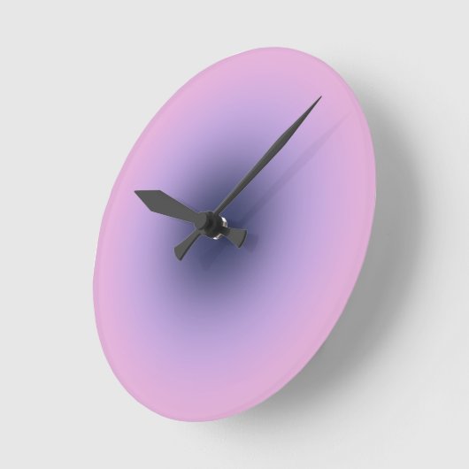 Retro Lavender Paarse gradiënt Ronde Klok (Hoek)
