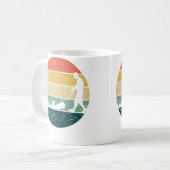 Retro Lawn Mowing Grass Cutting Mower Gardening Lo Koffiemok (Voorkant links)