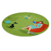 Retro Leading Woman Cutting Board Snijplank (Hoek)