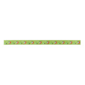 Retro Leading Woman Satin Ribbon Satijnen Lint (Voorkant)