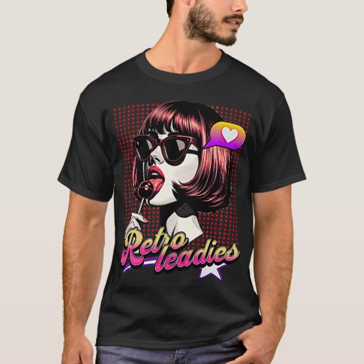 Retro Leadjes -  jaren 70 & 90 Vrouwen Mode T-shirt (Voorkant)