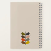 Retro Leaf Notitieboek - Modern Mid-Century (Achterkant)