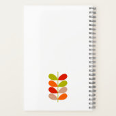 Retro Leaf Notitieboek - Modern Mid-Century (Achterkant)