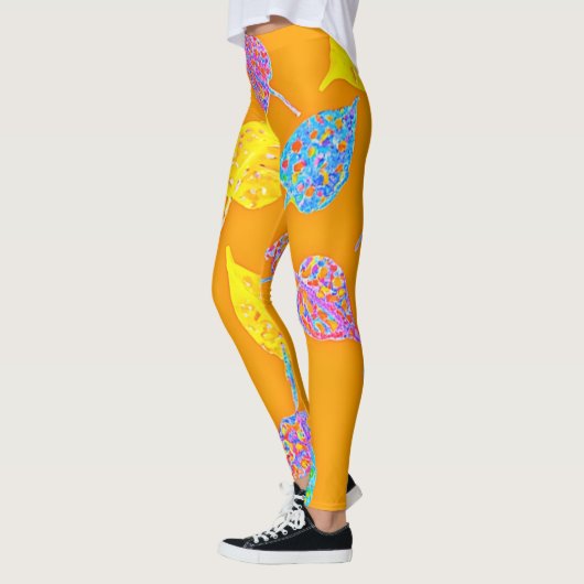 Retro Leaf Pattern Leggings (Links)