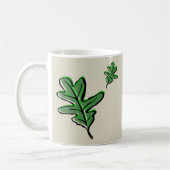 Retro Leaf Print Coffee Mok (Links)