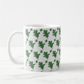 Retro Leaf Print Koffiemok (Links)