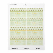 Retro Leaves Cosmetics DIY Dropper Flesetiket Etiket (Full Sheet)