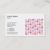 Retro Leaves II 01 Visitekaartje (Achterkant)
