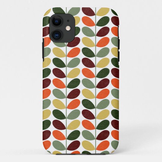 Retro Leaves II Case-Mate iPhone Case (Achterkant)
