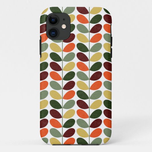 Retro Leaves II iPhone Case (Achterkant)