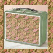 Retro leaves in bohem patterndesign