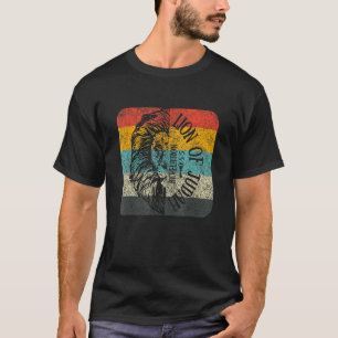 Retro Leeuw van Juda Jesus Christelijk Geloof T-shirt