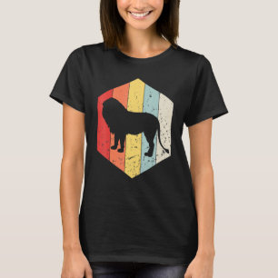 Retro Leeuw Vintage Leeuw Silhouet Safari Dier T-shirt