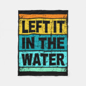 Retro Left It In The Water Shirt Christian Faith P Fleece Deken (Voorkant)