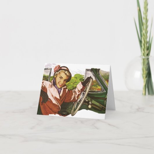 Retro Lege Bezoek van de Kaart dankt u de Reis van (Voorkant)