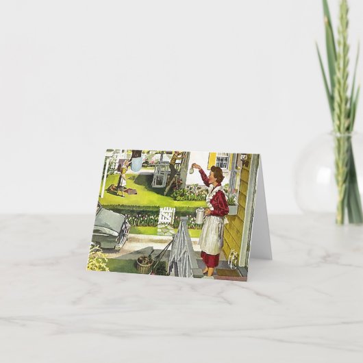 Retro Lege Onthaal van de Opendeurdag van de Buurt (Voorkant)