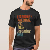 Retro legendarisch sinds december 2005 T Shirt 14  (Voorkant)