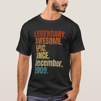Retro legendarisch sinds december 2009 T Shirt 10 