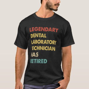Retro Legendarische Tandheelkundige Laboratoriumte T-shirt