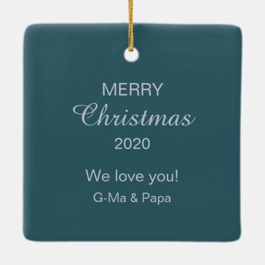 Retro Legendary Baseball Blue Holiday Keramisch Ornament (Achterkant)