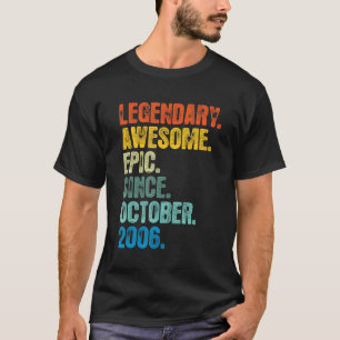 Retro Legendary sinds oktober 2006 16 jaar oud T-shirt