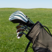 Retro Leigrayze Drie Speldstrepen met Naam Golfheadcover (Insitu)