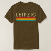 Retro  Leipzig — Naam Souvenir T-shirt (Design voorkant)