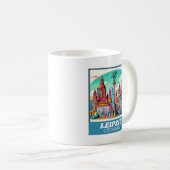 Retro Leipzig Skyline Koffiemok (Voorkant rechts)