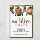 Retro Lelijke trui Kerstfeest Kaart (Voorkant)