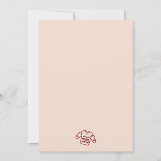 Retro Lelijke trui Party Kerstmis Kaart (Achterkant)