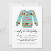 Retro Lelijke Trui Vrolijk Kerstfeest Kaart (Voorkant)