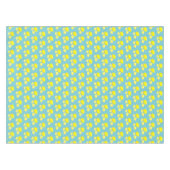 Retro Lemons Slict Patroongeel op Blauw Tafelkleed (Voorkant (Horizontaal))