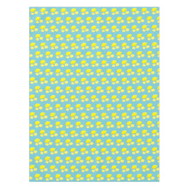  Retro Lemons Slict Patroongeel op Blauw Tafelkleed