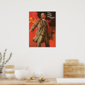 Retro Lenin Poster van de Russische revolutie (Keuken)