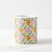Retro lente bloemen koffiemok (Center)