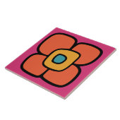 Retro Lente Bloesem Tegeltje (Zijkant)