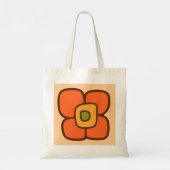 Retro Lente Bloesem Tote Bag (Achterkant)