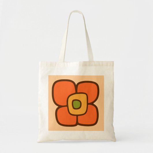 Retro Lente Bloesem Tote Bag (Voorkant)
