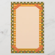 Retro Lente Hand Getekende Nep Washi Bloem Vertica