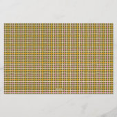 Retro lente handgetekende multikleurige rasterrand briefpapier (Achterkant)