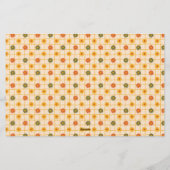 Retro Lente Handgetekende Nep Washi Bloem Streep Briefpapier (Achterkant)