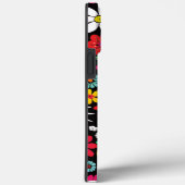 Retro lente wildflower patroon Case-Mate iPhone case (Achterkant / Rechts)
