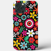 Retro lente wildflower patroon Case-Mate iPhone case (Achterkant)