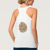 Retro Lentedagfeest Groovy Bloemen Tanktop (Achterkant)