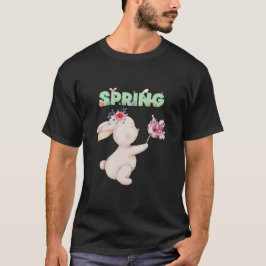 Retro Lentekabouter met Tulp Grafische T-shirt